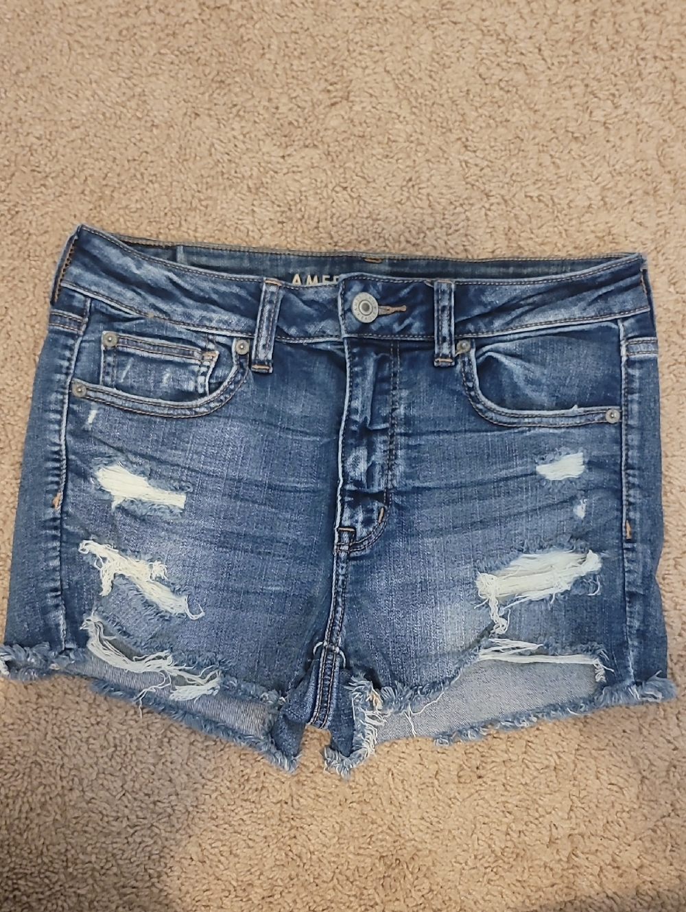 American Eagle Outfitters Distressed Denim Cutoff Shorts